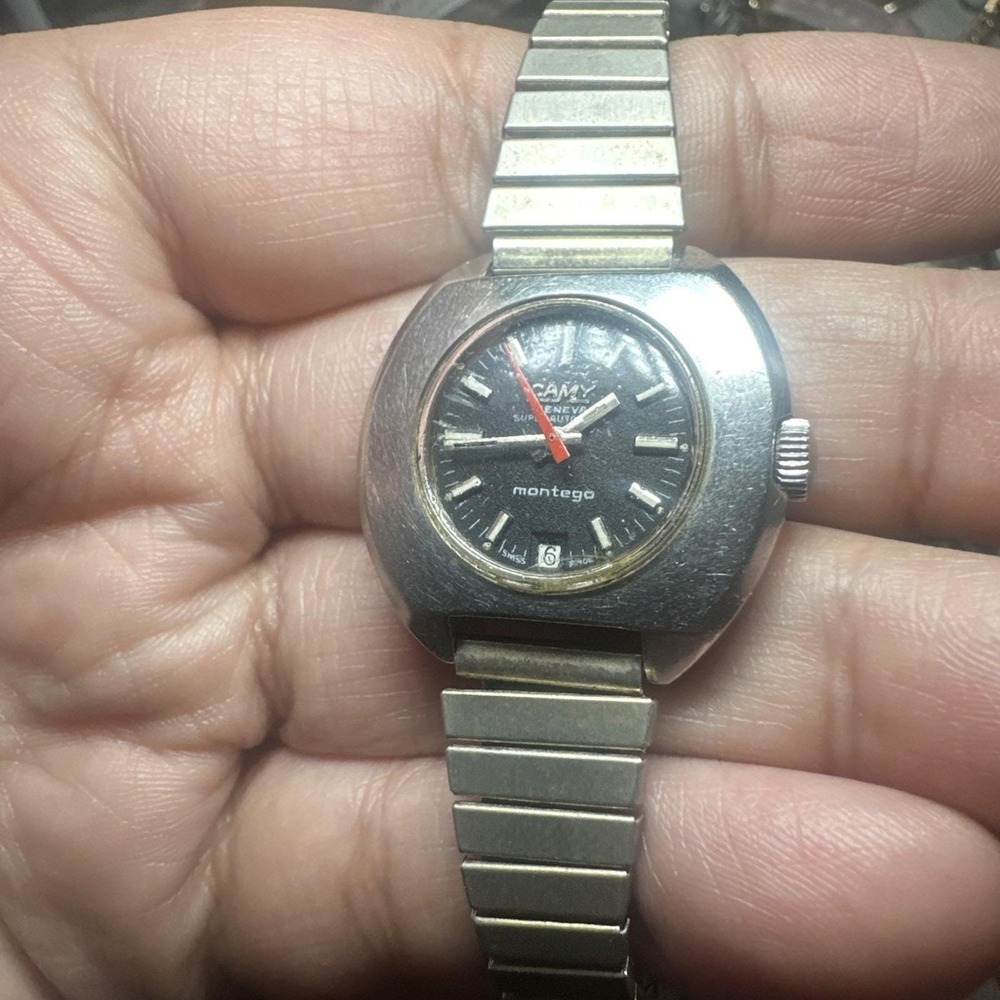 VTG Camy Super Automatic Geneve‎ Montego Swiss Ladies Watch 29mm Need Servicing